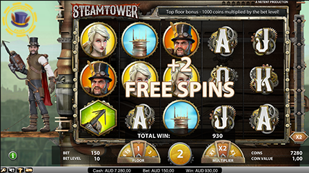 Steam Tower Slot at Roobet