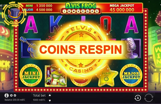 Elvis Frog in Vegas slot at Roobet