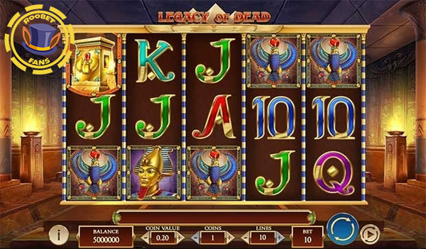 Legacy of Dead slot at Roobet