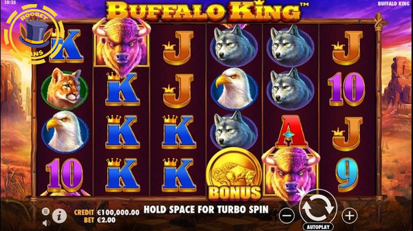 Buffalo King slot at Roobet