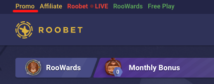 Login to claim your Roobet Promo Code