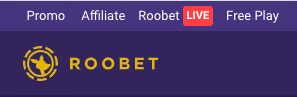 Roobet affiliate program button 