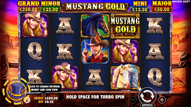 Mustang Gold Slot at Roobet